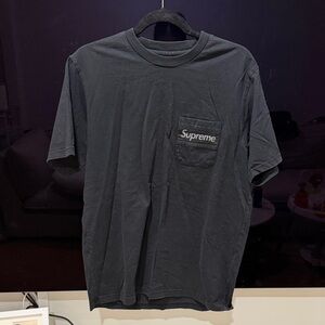 Supreme Dark Gray Pocket Tee